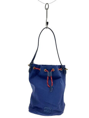 Miu Miu Gabardine Pouch Bag Clutch Bag Blue